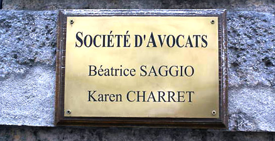 La plaque professionnelle d’avocat selon CGC avocats